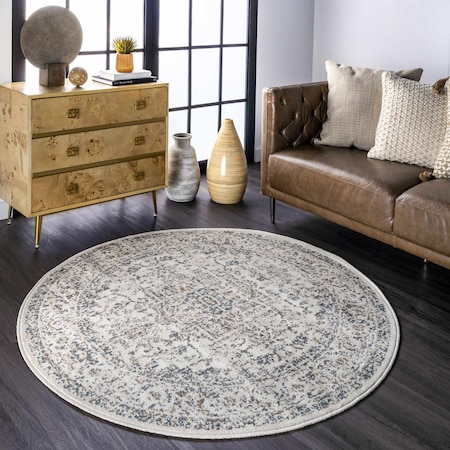 Nuloom Tanith Vintage Medallion Area Rug 8ft OWMN09A-R808